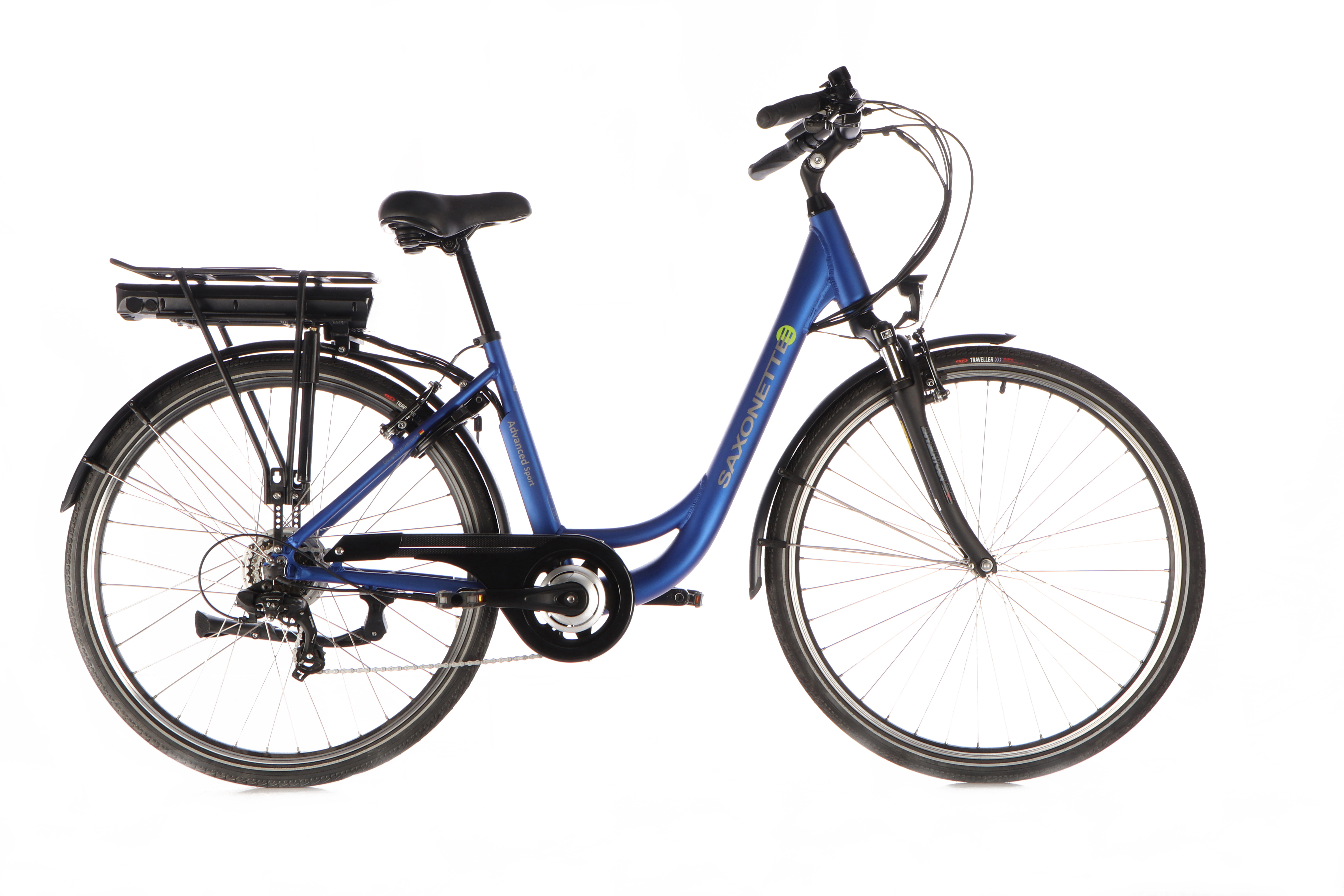 SAXONETTE Advanced Sport U28x45 7GKetteFL FG 10,4Ah HM blau matt