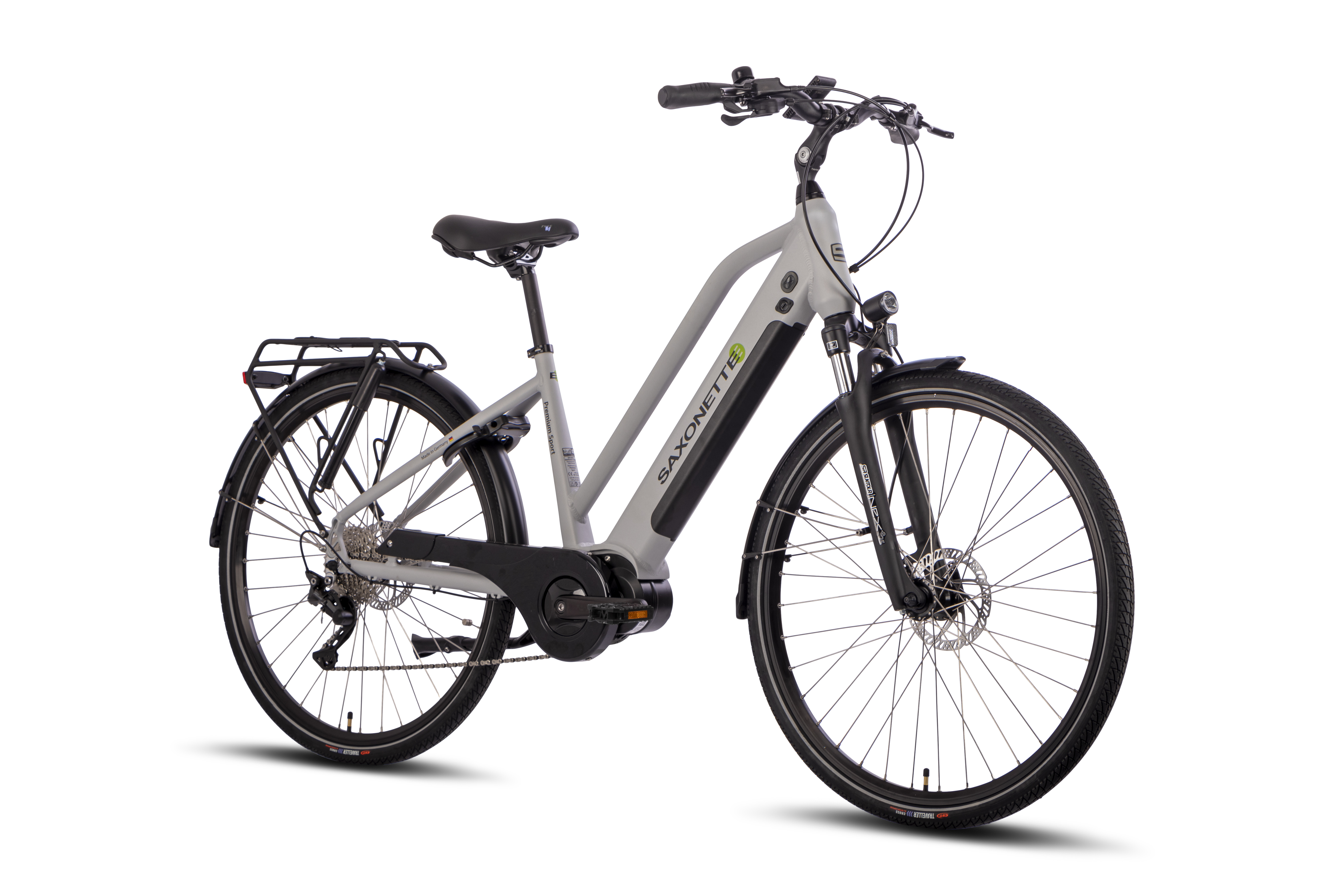 SAXONETTE Premium Sport E-Trekkingbike UNISEX  10 Gang Federgabel, Mittelmotor